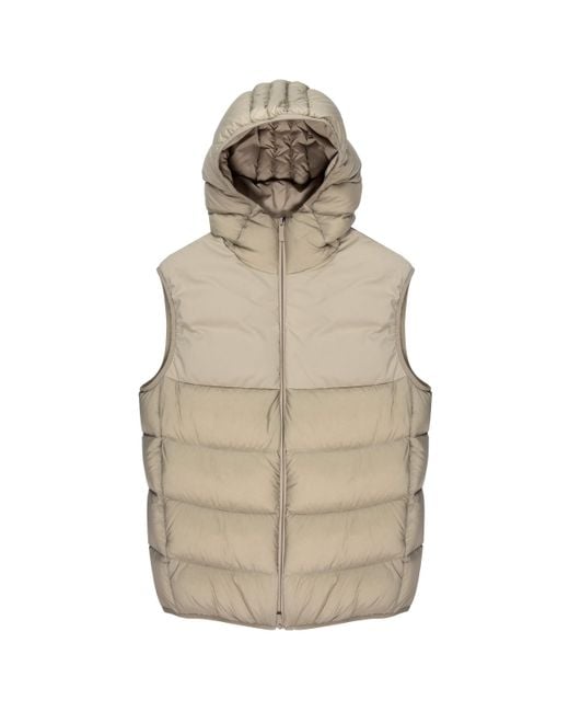 Moncler Natural Bresse Hooded Down Gilet for men