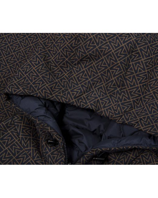 Moncler Black Guery Monogram Reversible Hooded Short Down Jacket for men