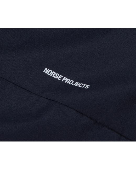 Norse Projects Blue Gore-tex Gilet Navy for men