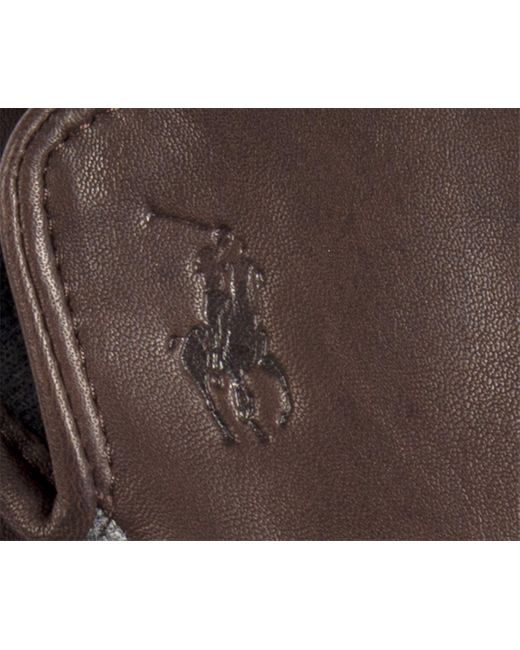 Polo Ralph Lauren Brown Nappa Hybrid Gloves for men