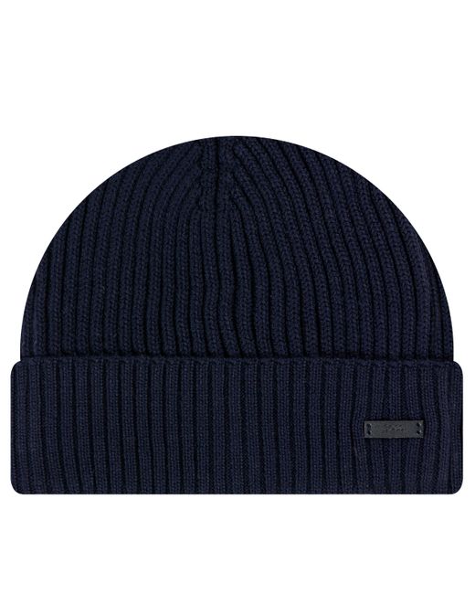 Boss Blue Umarino Knitted Beanie for men