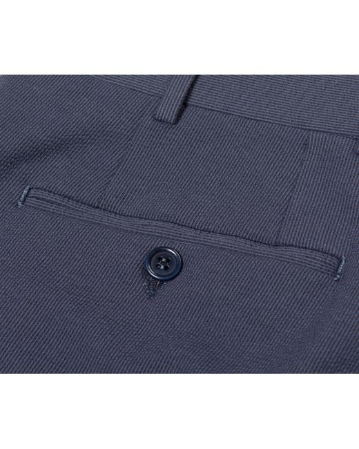 Canali Blue Hairline Strip Seersucker for men