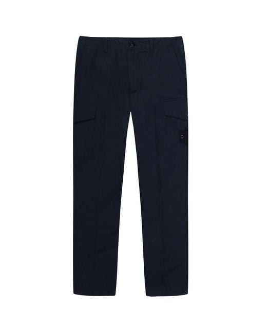 Stone Island Ghost Blue Cargo Trousers for men