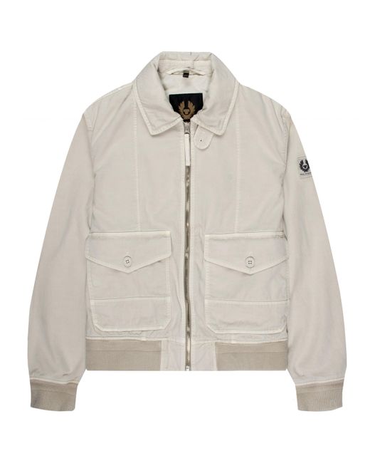 Belstaff Gray Chartsman Bomber Jacket for men