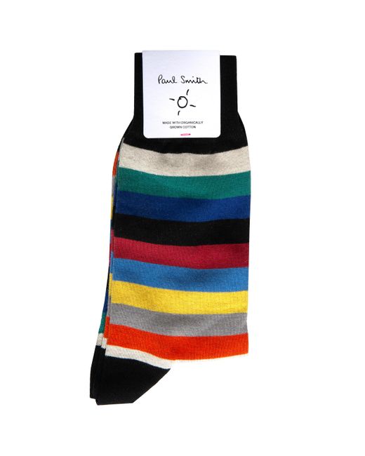 Paul Smith Floyd Striped Sock Black for men