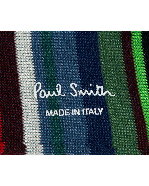 Paul Smith Green Aldgate Stripe Socks Black/multi for men