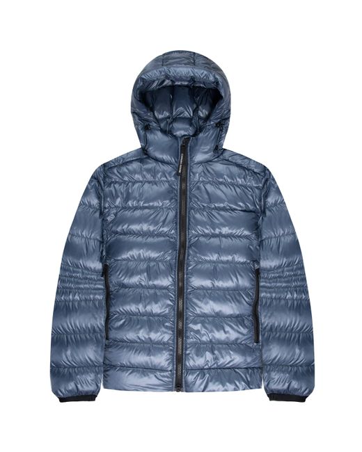 Canada Goose Blue Crofton Hooded Jacket for men