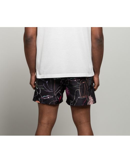 paul smith swim shorts black