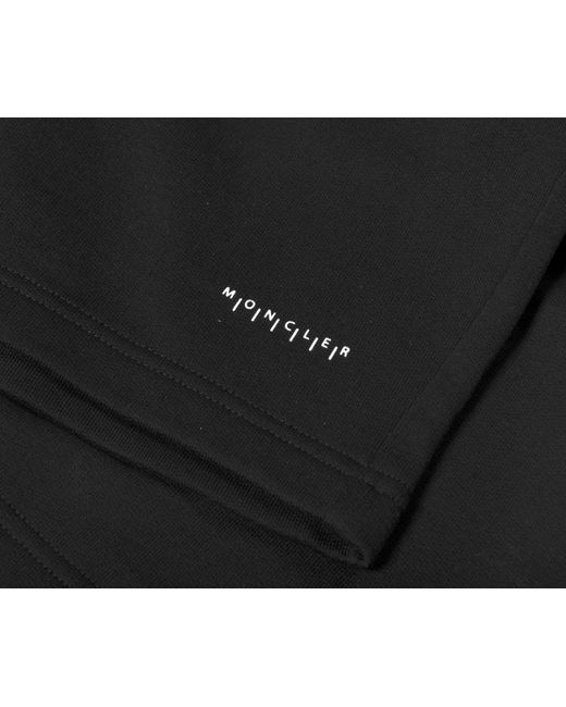 Moncler Black Micro Logo Shorts for men