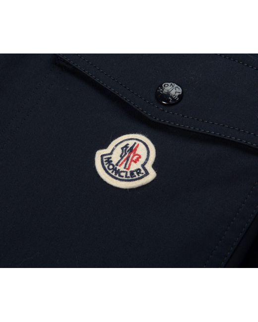 Moncler Blue Chest Pocket Overshirt for men