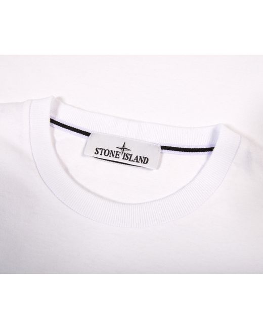 Stone Island Institutional Two Print T-shirt White for men