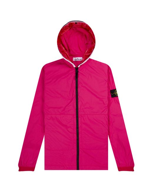 Stone Island 'skin Touch' Nylon-tc Jacket Bright Pink for Men | Lyst UK