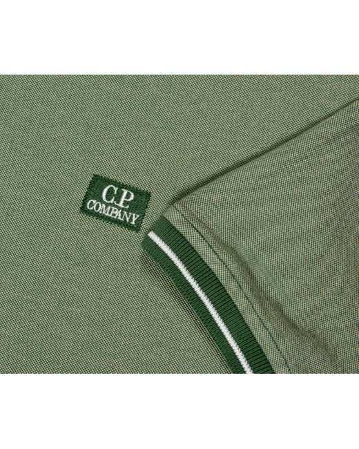 C P Company Tacting Piquet Polo Green for men