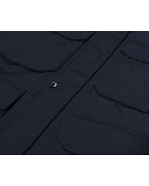 Stone Island Blue Field Jacket Micro Twill for men