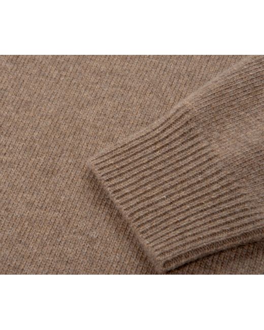 Stone Island Brown Lambswool Crew Neck Knit for men