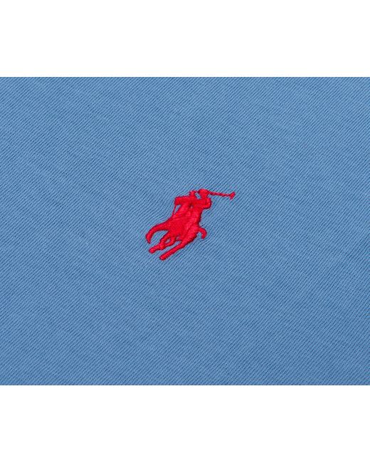 Polo Ralph Lauren Blue Custom Slim Fit Jersey Crewneck T-Shirt for men