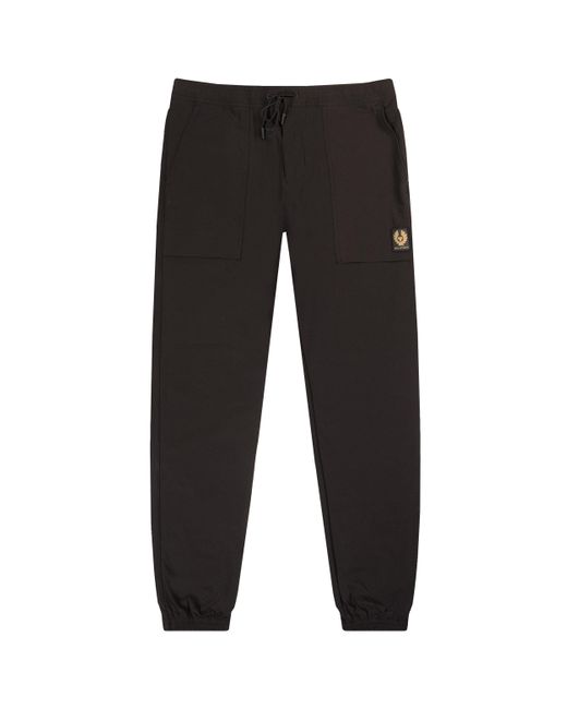 Belstaff Black Halton Drawstring Trousers for men