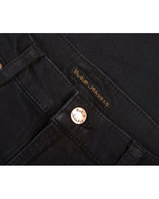 Nudie Jeans Black Lean Dean Skies for men