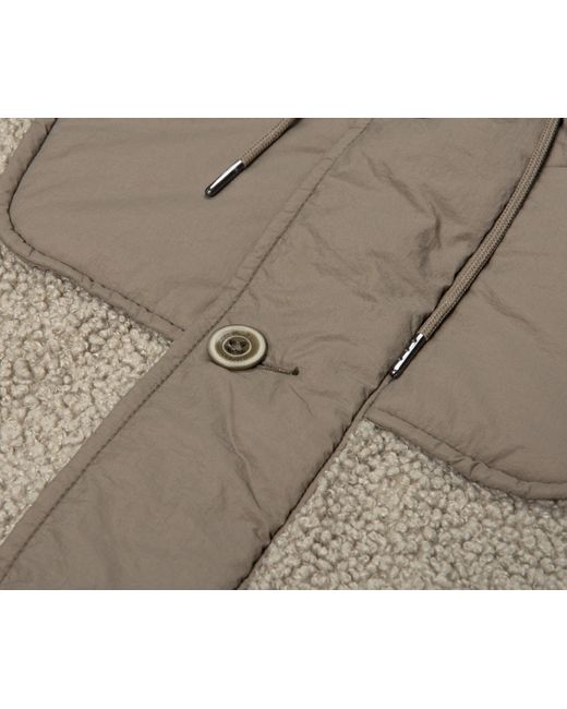 C P Company Polar Shell Full Button Jacket Beige/green for men