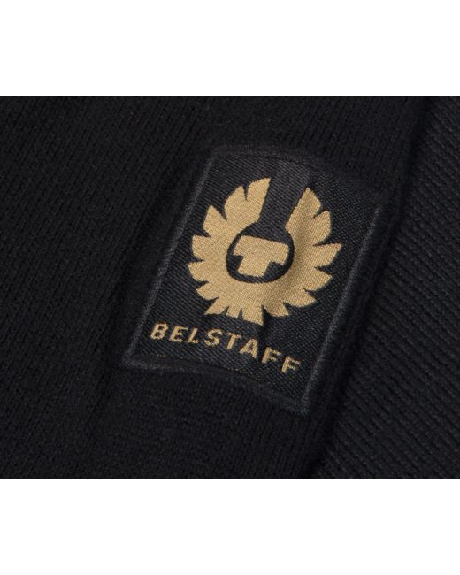 Belstaff Black Kilmington 1/4 Zip Jumper for men