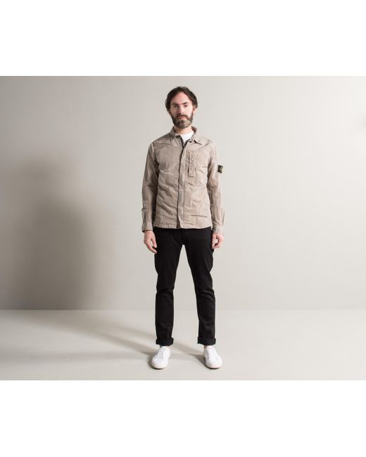 Stone Island Nylon Metal Overshirt Salmon for Men Lyst UK