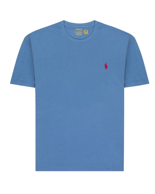 Polo Ralph Lauren Blue Custom Slim Fit Jersey Crewneck T-Shirt for men