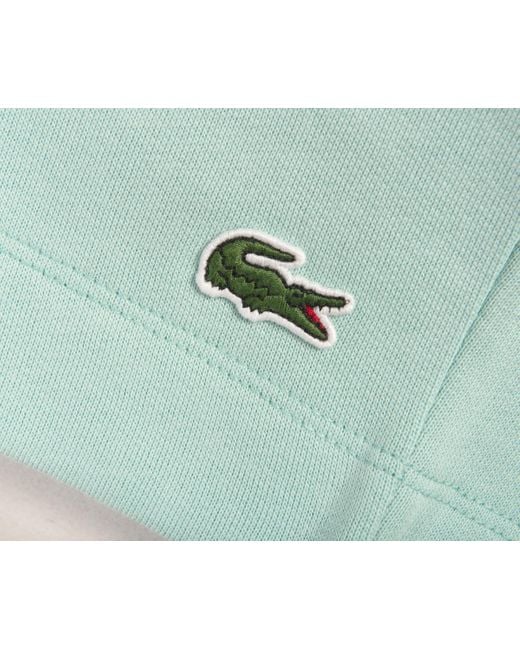 Lacoste Classic Logo Brushed Cotton Fleece Shorts Mint Green for men