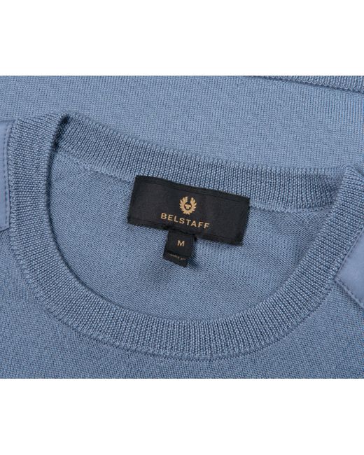 Belstaff Blue Kerrigan Crewneck Knit for men