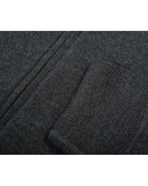 Polo Ralph Lauren Black Washable Wool Full Zip Jumper Dark Granite Heather for men