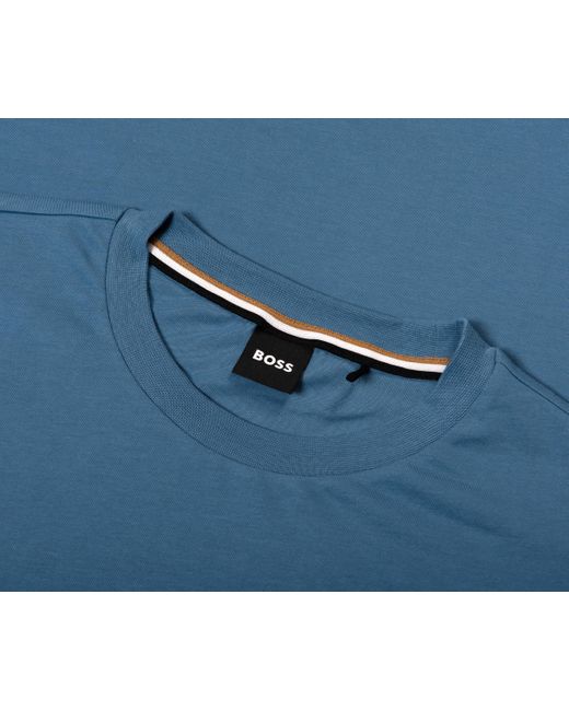 Boss Thompson Basic T-shirt Blue for men