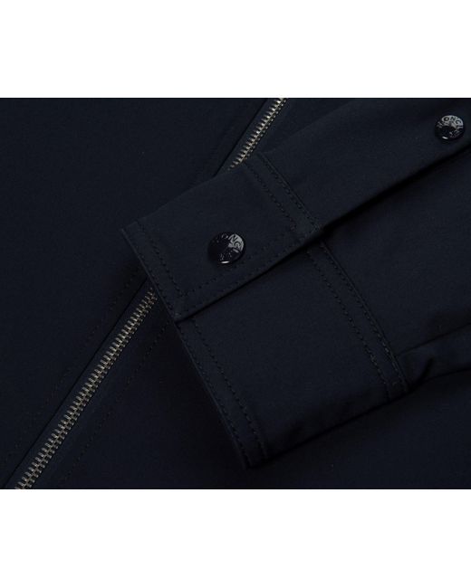 Moncler Blue Chest Pocket Overshirt for men
