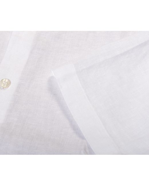 Boss S-liam Linen Ss Shirt White for men