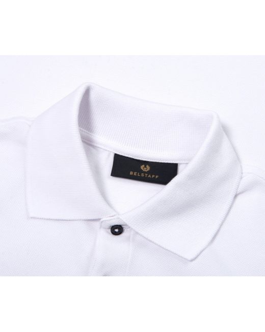 Belstaff White Logo Polo for men