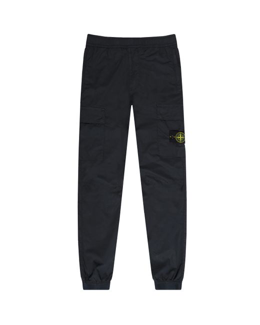 Stone Island Blue Cuffed Cargo Trousers Navy for men