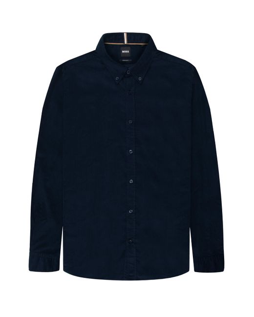 Boss Blue C-Liam Fine Cord Ls Shirt for men