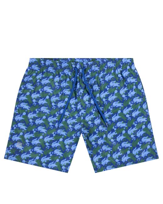 Lacoste Synthetic X Minecraft 'printed' Swim Shorts Blue for Men - Lyst