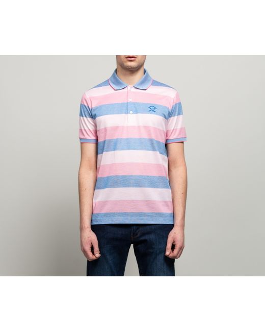 paul and shark striped polo shirt