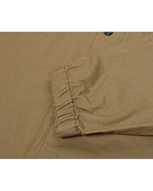 Stone Island Natural Ripstop Full Button Overshirt for men