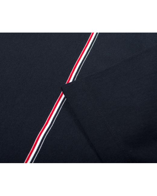 Thom Browne Blue Vertical Stripe T-shirt Navy for men