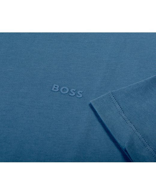 Boss Thompson Basic T-shirt Blue for men