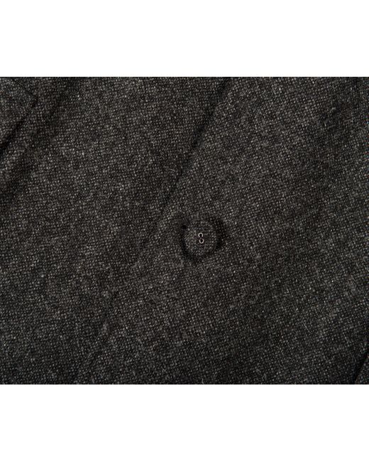 Thom Browne Black Donegal Tweed 4-bar Blazer Charcoal Grey for men
