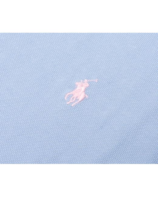 Polo Ralph Lauren Blue Custom Slim Fit Mesh Polo Shirt for men
