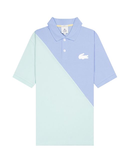 lacoste colour block polo