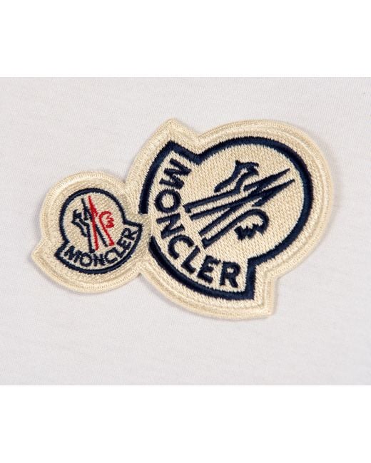 Moncler Double Patch Logo White for men