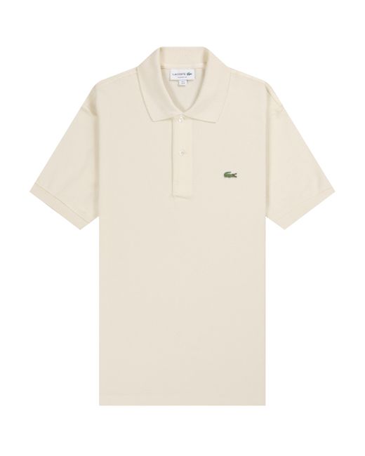 beige lacoste polo