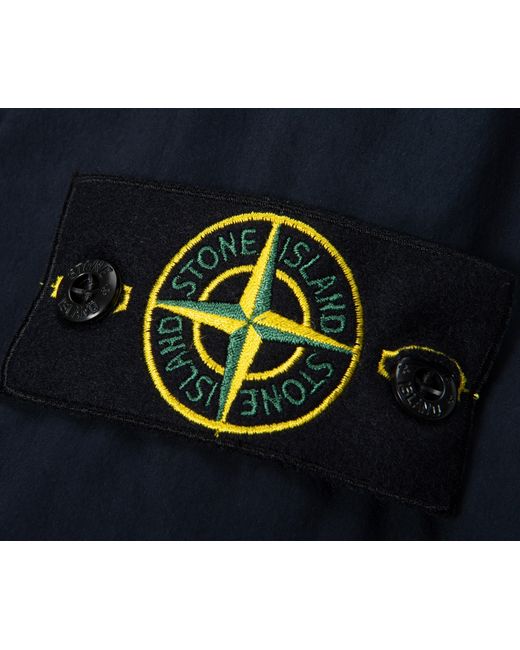 Stone Island Blue Light Compact Touch Polyester Jacket for men