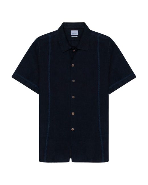 Paul Smith Blue Ps Linen Ss Shirt for men