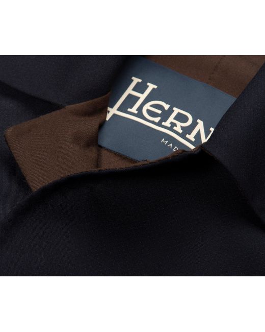 Herno Blue Light Weight Contrast Lining 3/4 Jacket for men