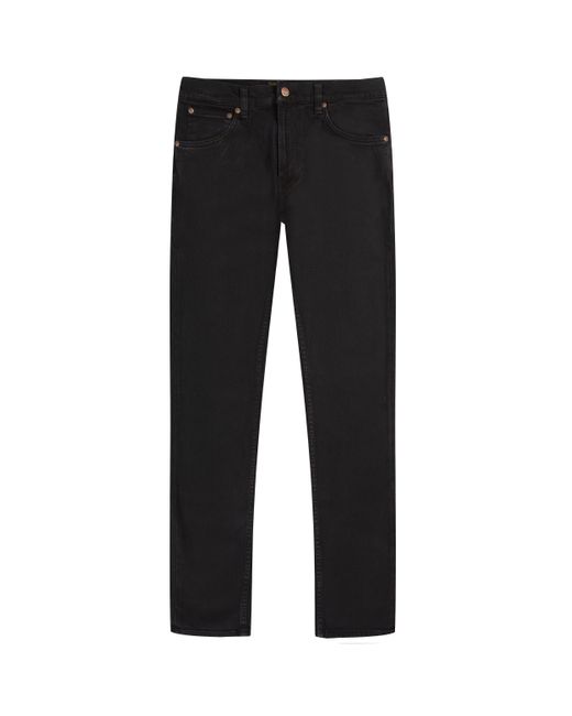 Nudie Jeans Black Lean Dean Skies for men
