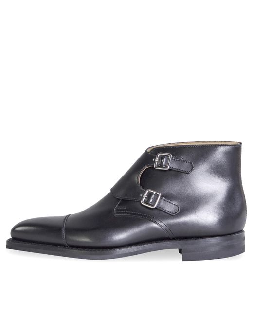 Crockett & Jones 'camberley' Calf Leather Boots Black for Men | Lyst